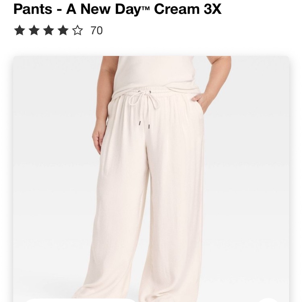 A New Day Cream Pants 3X